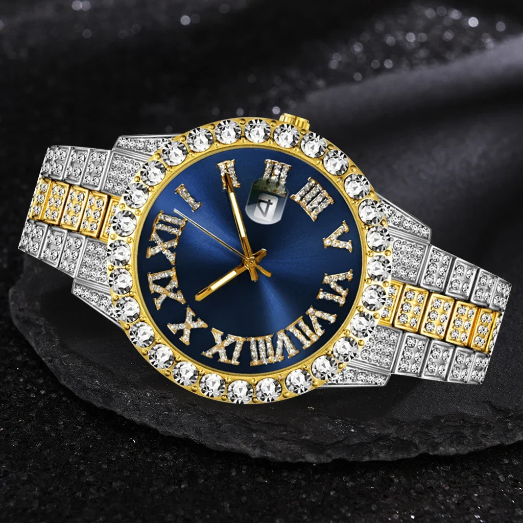 Luxury Watch Iceberg - Relógio masculino cheio de diamante gelado,