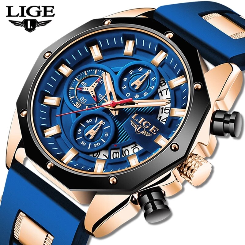 Luxury Watch Maker - LIGE Moda Homens Relógios Top Marca