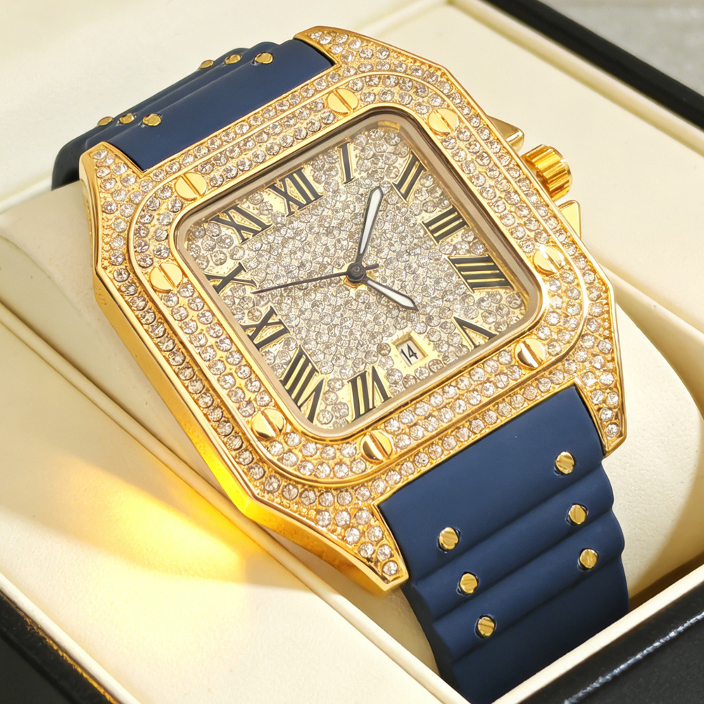 Luxury Watch Iceberg - Relógio de Quartzo Quadrado Masculino com