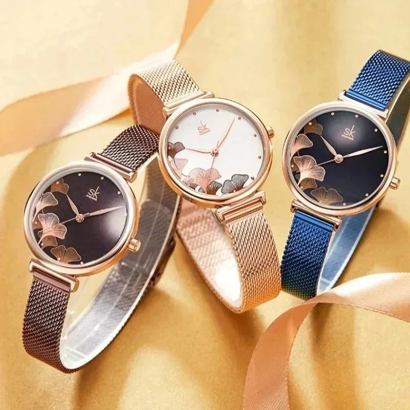 Luxury Watch Gift For Her - Relógio de luxo feminino com desenho