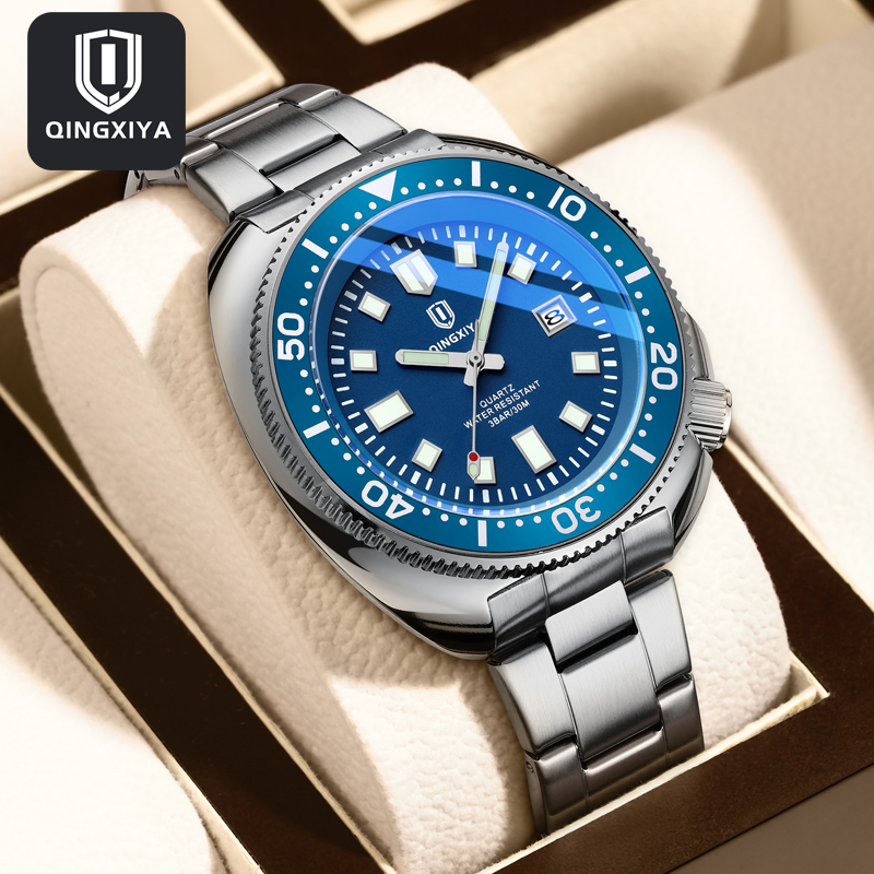Luxury Watch Maker - Qingxiya marca de moda clássico azul