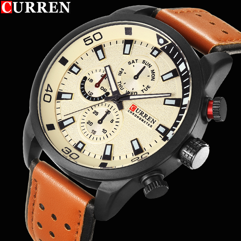 2017 curren relógio elegante h - Luxury Watch Maker avaliação e preço