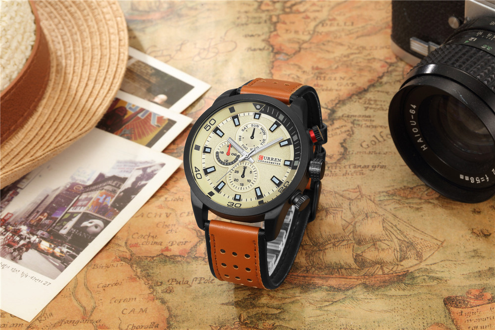 2017 curren relógio elegante h - Luxury Watch Maker avaliação e preço