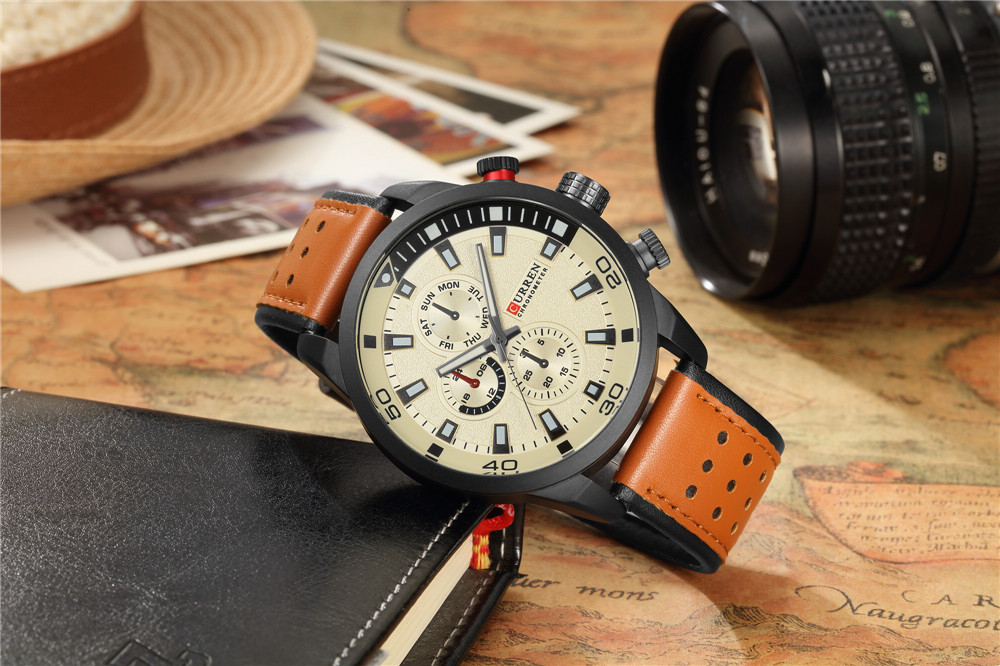 2017 curren relógio elegante h - Luxury Watch Maker avaliação e preço