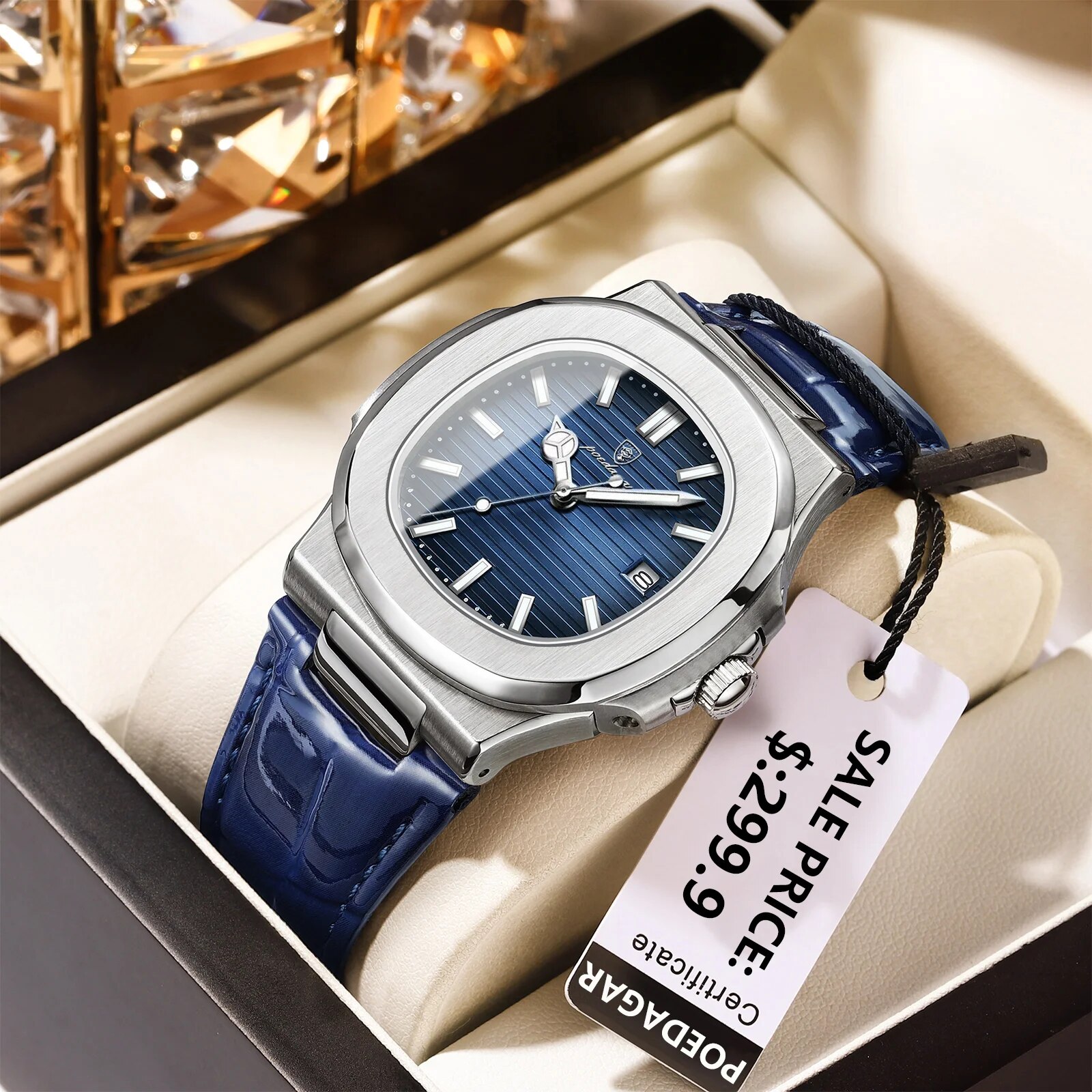Poedagar topo de luxo quadrado - Luxury Watch Top 10 avaliação e preço