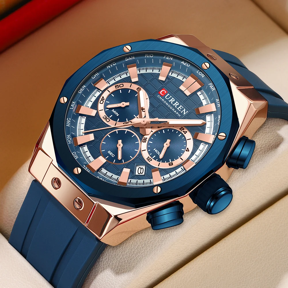 CURREN-Relógio de pulso quartz - Luxury Watch Maker avaliação e preço