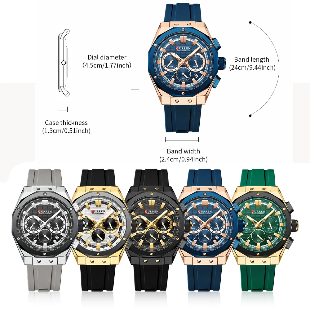 CURREN-Relógio de pulso quartz - Luxury Watch Maker avaliação e preço