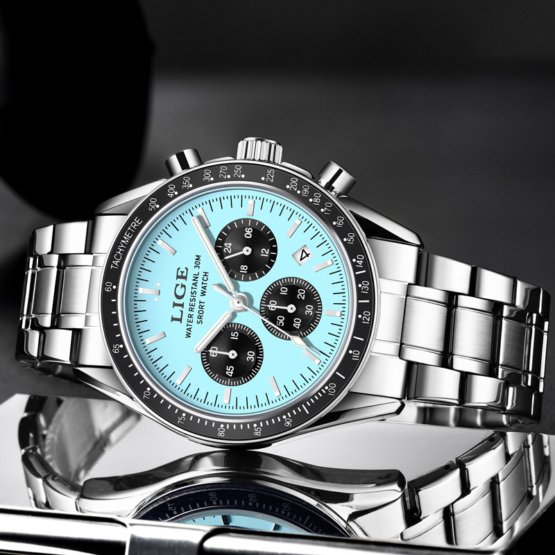 Relógio Masculino de Luxo LIGE - Luxury Watch Maker avaliação e preço