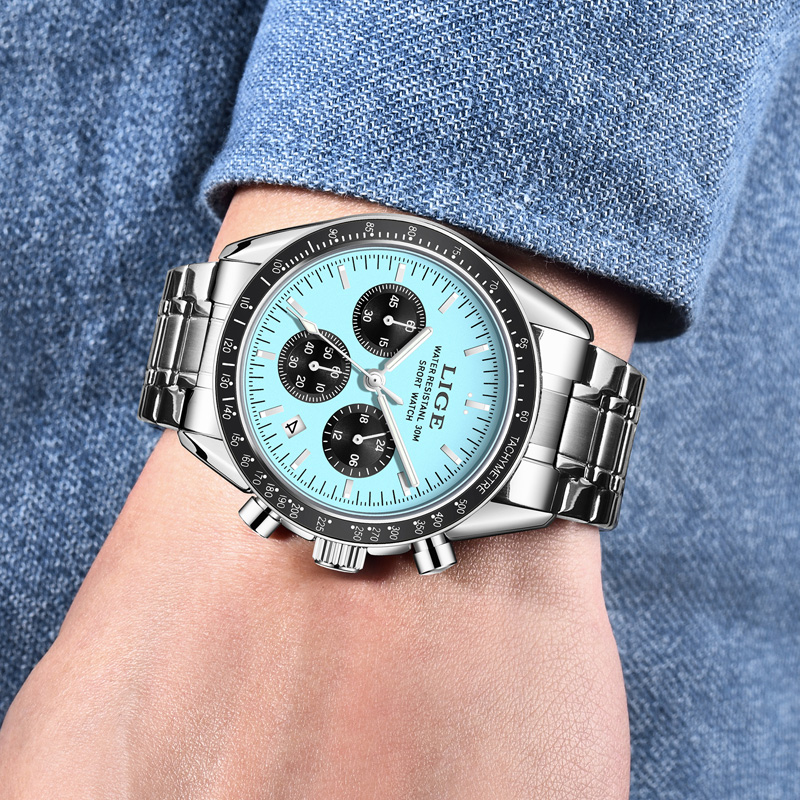 Relógio Masculino de Luxo LIGE - Luxury Watch Maker avaliação e preço
