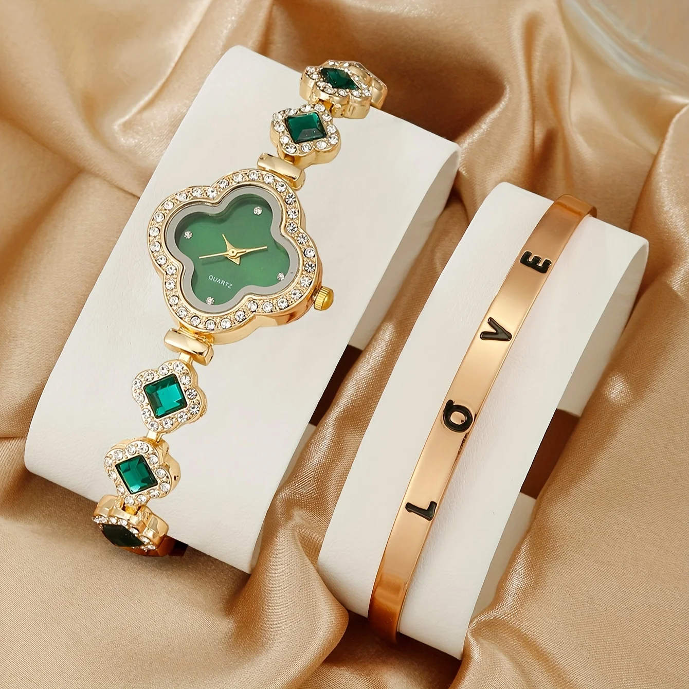 2 pçs/set relógio feminino lux - Luxury Watch Gift For Her avaliação e preço