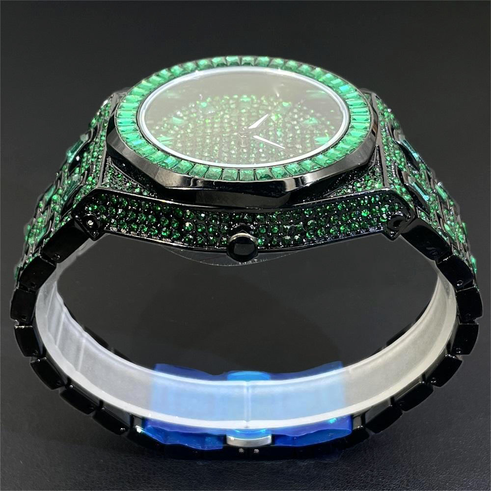 2024 hip hop verde diamante wa - Luxury Watch Iceberg avaliação e preço