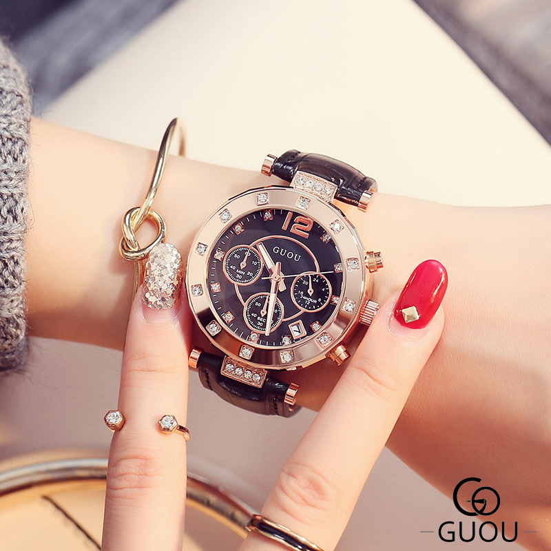 2018 GUOU Top Marca de Moda De - Luxury Watch Top 10 avaliação e preço