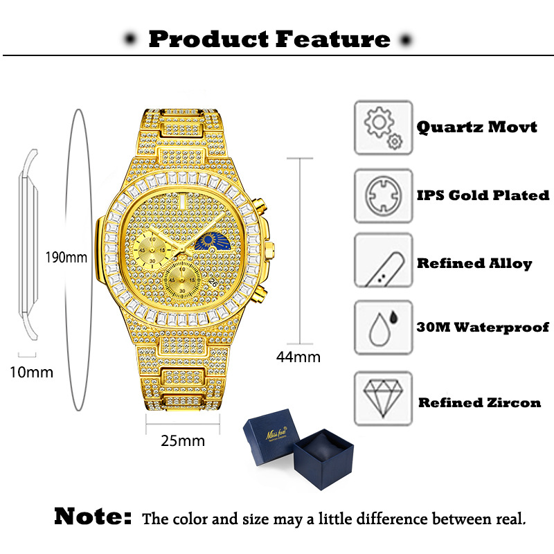 Missfox-relógio de ouro de lux - Luxury Watch Iceberg avaliação e preço