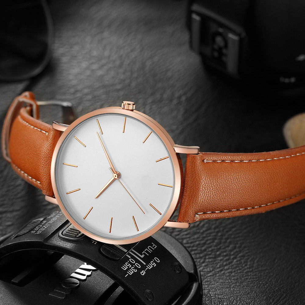 Estilo simples analógico quart - Luxury Watch Maker avaliação e preço