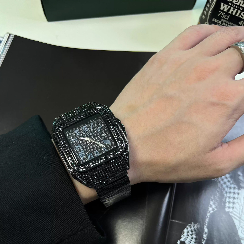 Relógio de pulso quadrado Gold - Luxury Watch Iceberg avaliação e preço